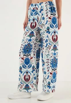 LELA Broek - White/Blue -LELA Winkel 8912132b6dc840a5a6110662ef14e93d