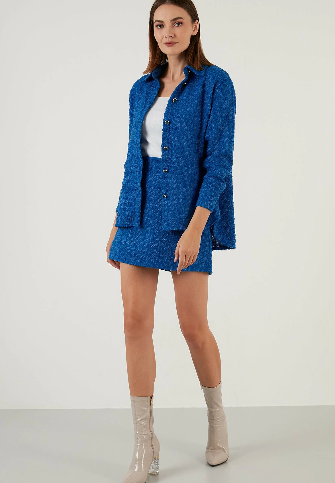 LELA Overhemdblouse - Saxe Blue 4 LELA Overhemdblouse - Saxe Blue - Afbeelding 2