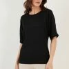 LELA Regular Fit - T-Shirt Basic - Black -LELA Winkel 8aa53edc6c9148f0814b679665c7e584