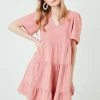 LELA Loose Fit - Jurk - Dusty Rose Color -LELA Winkel 8cfaba64ff51465fb185ebd2af7d7214