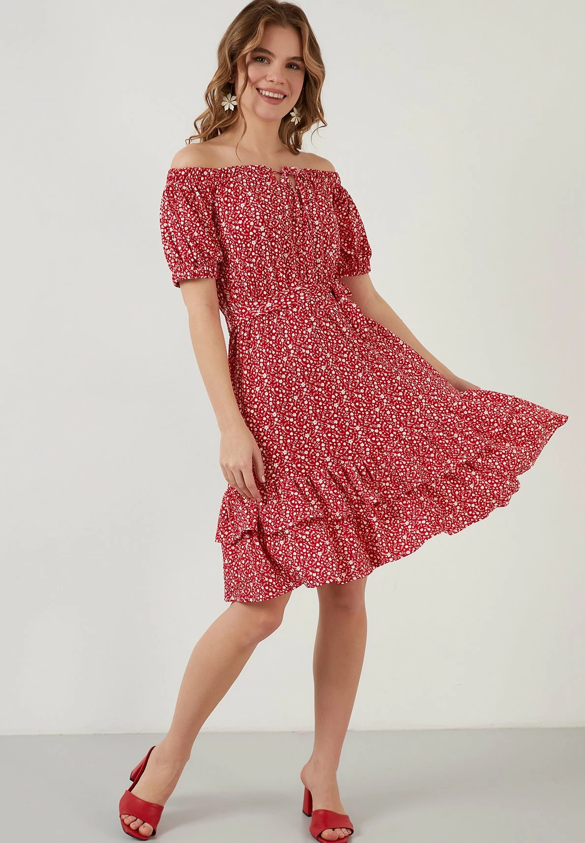 LELA Regular Fit - Jurk - Red 8 LELA Regular Fit - Jurk - Red - Afbeelding 6