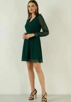 LELA Mini- Jurk - Petrol Blue -LELA Winkel 8d8cc3759043454b8467934ba98d785a