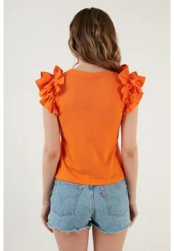 LELA T-Shirt Print - Orange Color -LELA Winkel 8f4b6e48b8c545b591d079f9eccb2b69