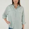 LELA Loose Fit - Overhemdblouse - Grass Green