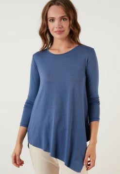 LELA Slim Fit - Longsleeve - Indigo