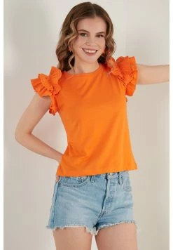 LELA T-Shirt Print - Orange Color -LELA Winkel 9037a49becaa4908adceeb5f848afc13