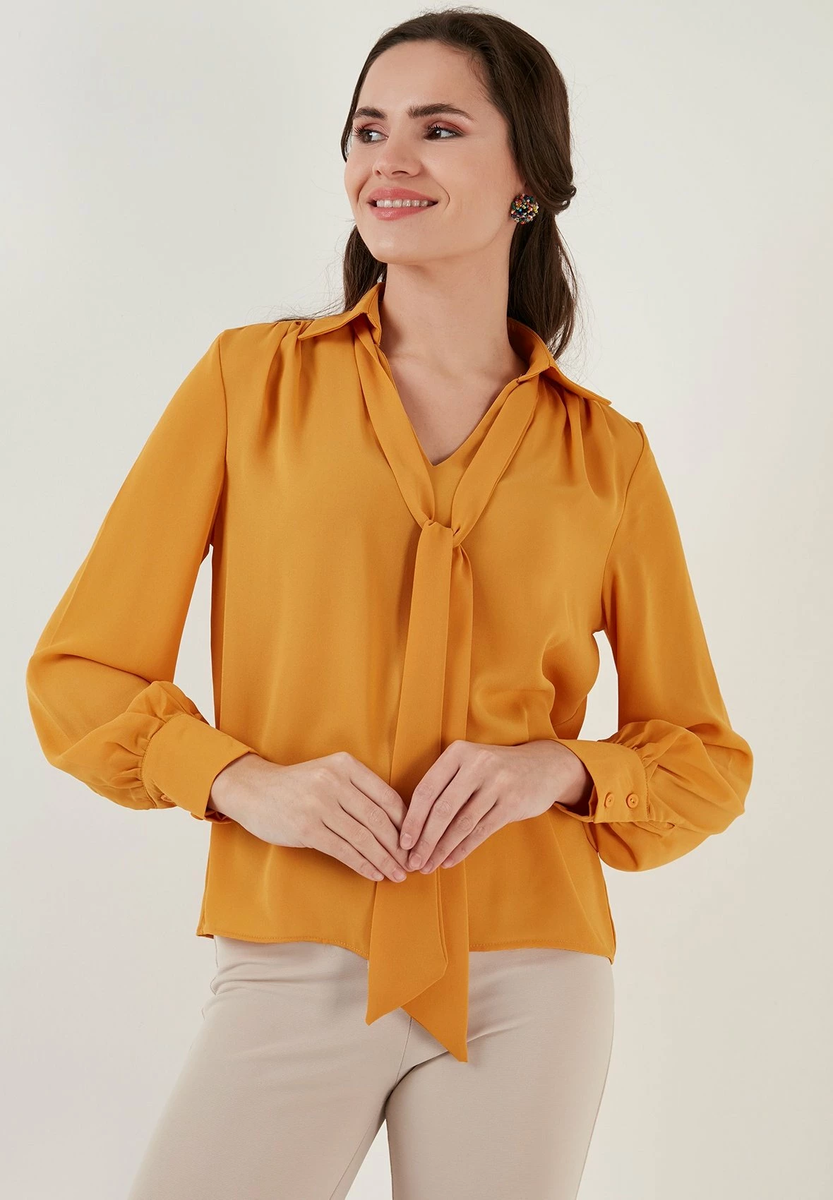 LELA Regular Fit - Blouse - Mustard 6 LELA Regular Fit - Blouse - Mustard - Afbeelding 4