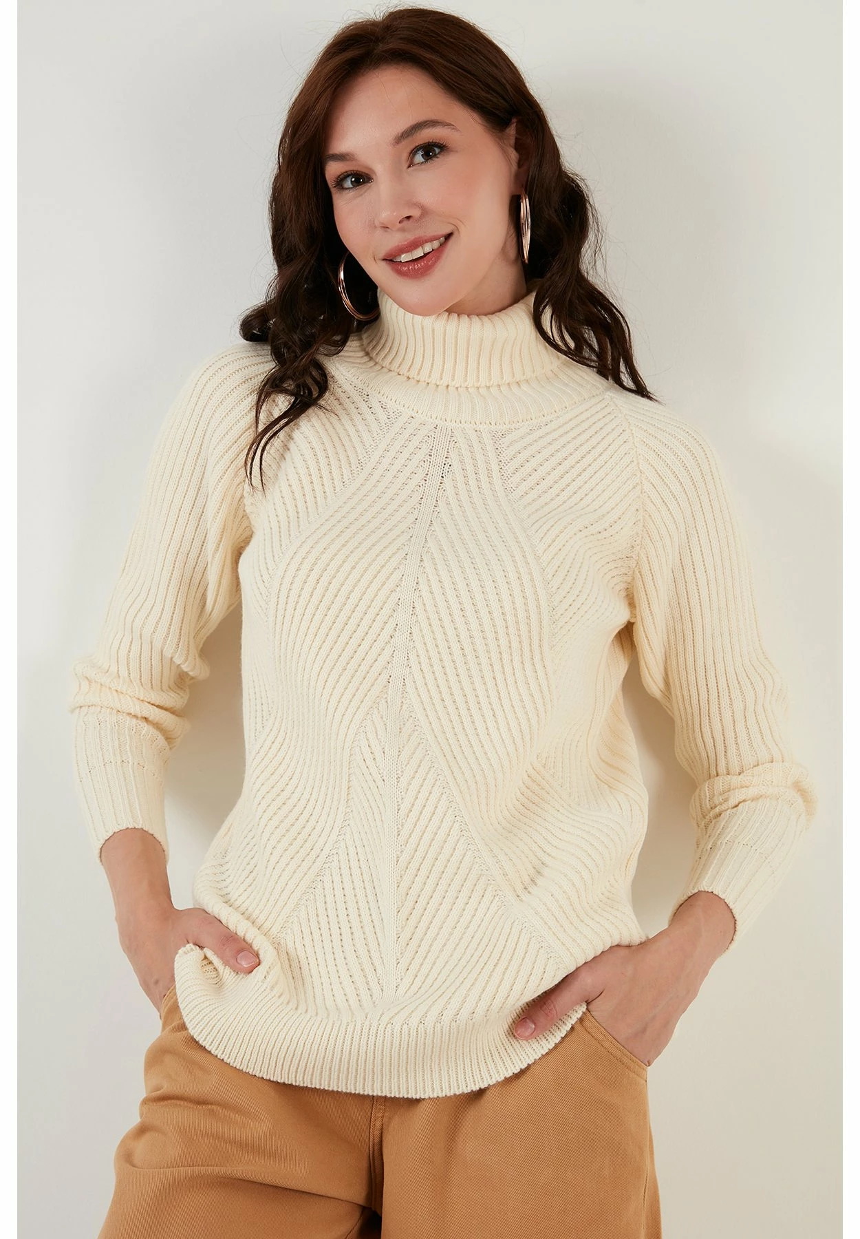 LELA Regular Fit - Trui - Light Stone 3 LELA Regular Fit - Trui - Light Stone