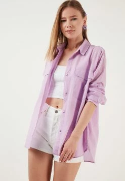 LELA Loose Fit - Overhemdblouse - Lilac -LELA Winkel 96bed62019c6487b9128128ae1861964