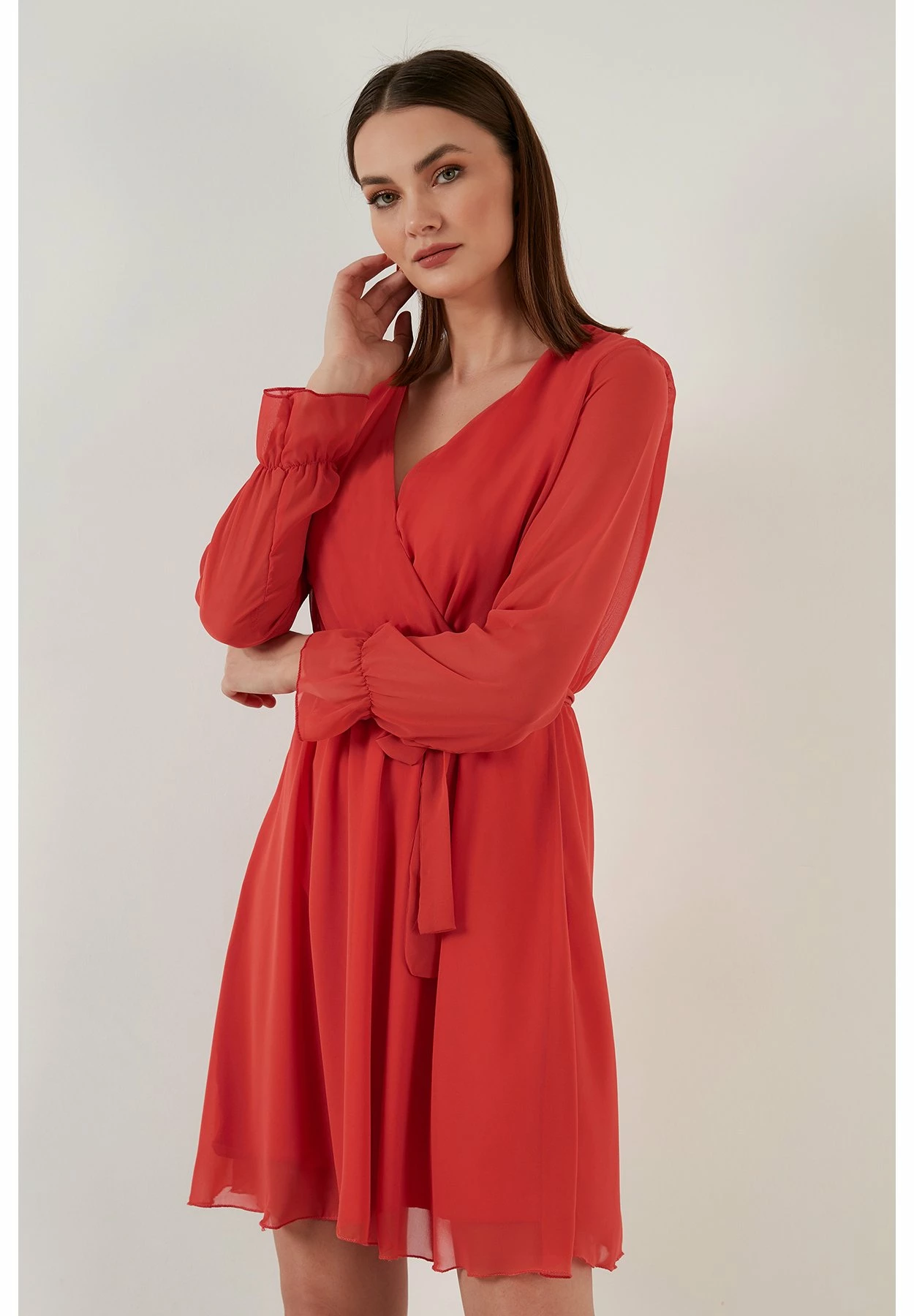 LELA Mini- Jurk - Orange 5 LELA Mini- Jurk - Orange - Afbeelding 3