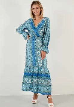 LELA Regular Fit - Maxi-Jurk - Blue -LELA Winkel 9a2f442b75a04acba929db33b3627ad2