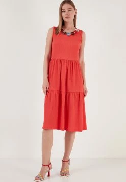 LELA Regular Fit - Jurk - Vermilion 12 LELA Regular Fit - Jurk - Vermilion -LELA Winkel 9a5fab1791fb49919d0a542f072408ad