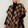 LELA Poncho - Camel/Black