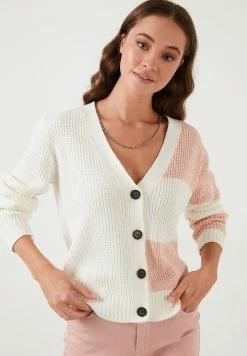 LELA Regular Fit - Vest - Pink, White -LELA Winkel 9c91b84cfbb2421cab2d34f7024d1bba