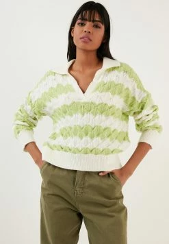 LELA Poloshirt - Ecru/Green 9 LELA Poloshirt - Ecru/Green -LELA Winkel 9d3b06e7390d4772bfc81b74fda9f7f6