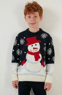 LELA Regular Fit - Trui - Dark Blue