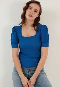 LELA Slim Fit - Blouse - Royal Blue -LELA Winkel 9f3f20e676d14027812baaee0171b123