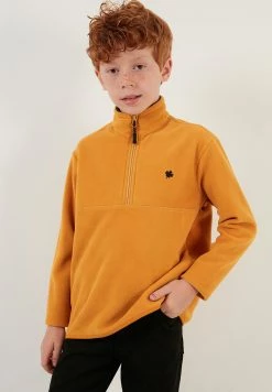 LELA Fleece Trui - Mustard -LELA Winkel a0078ebe45e24fdab2687a92bd35987c