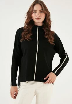 LELA Trui - Black-Ecru -LELA Winkel a05b43d7fe3749e79a68de5d1ba465f9
