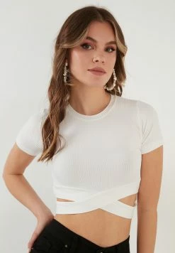 LELA Slim Fit- T-Shirt Print - Ecru -LELA Winkel a20100a16a154d108aed8628f4415837