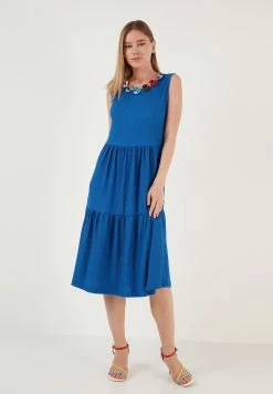LELA Regular Fit - Jurk - Blue -LELA Winkel a27ae9c439ed49549fc01e32c44dc613