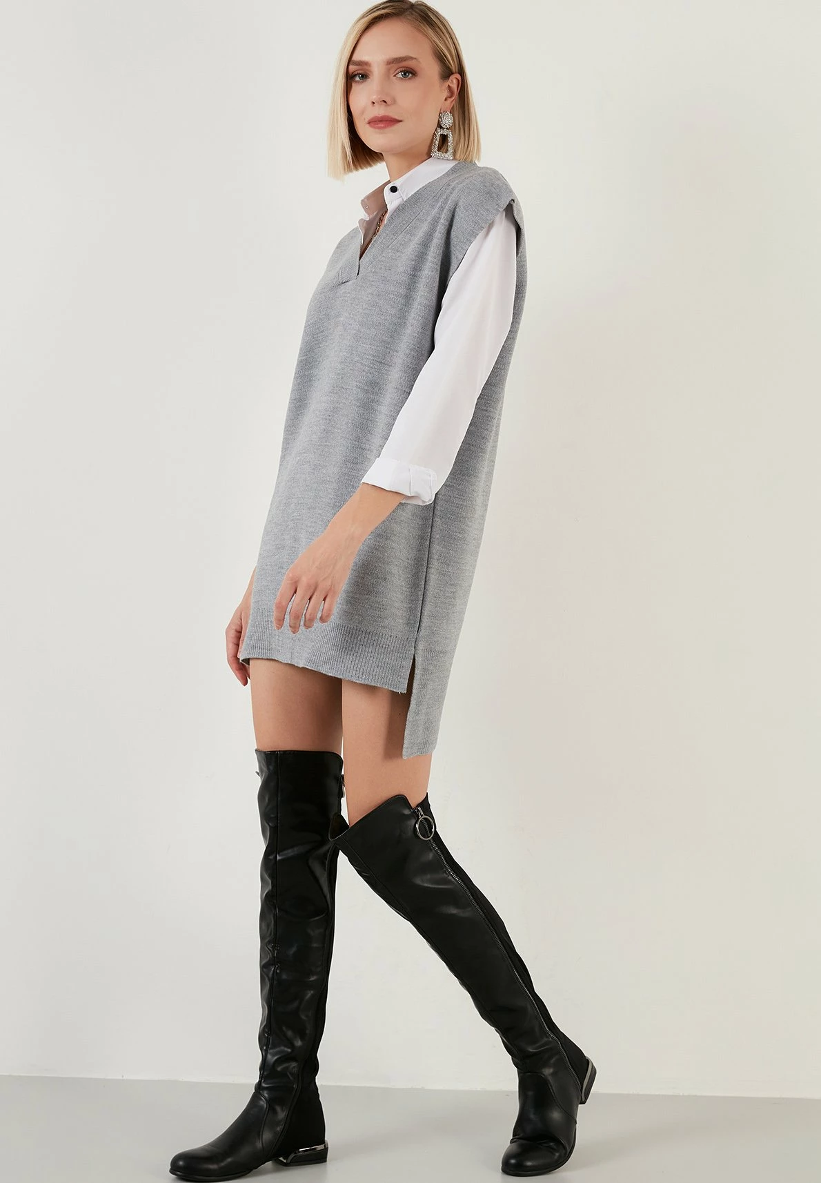 LELA T-Shirt Basic - Grey 6 LELA T-Shirt Basic - Grey - Afbeelding 4