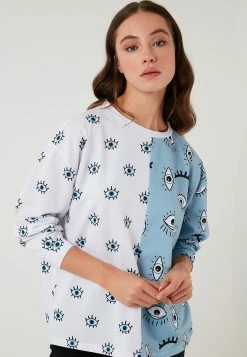 LELA Crew Neck- Sweater - Blue -LELA Winkel a3103a2dd68a4cb0a7ea158cec8d5d77