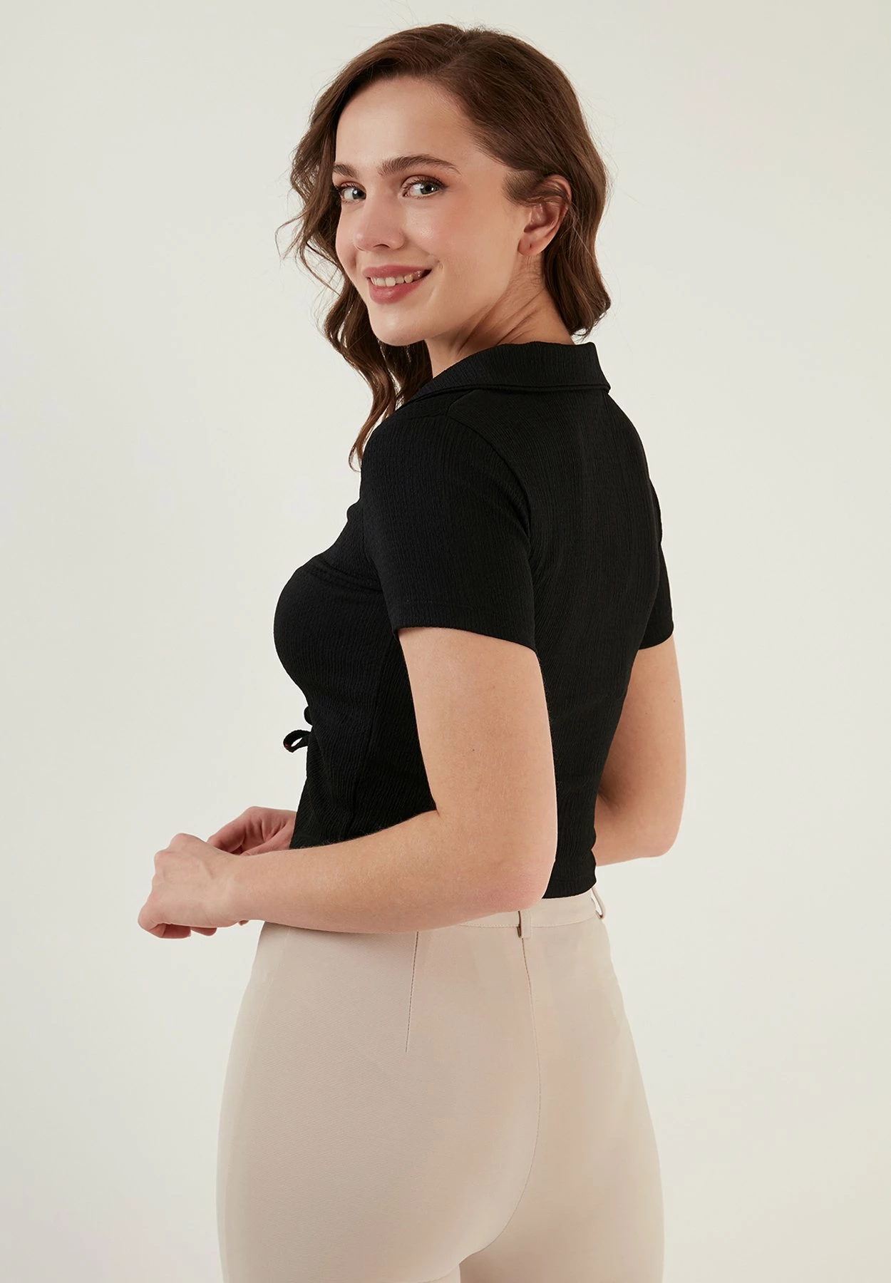 LELA Slim Fit - Blouse - Black 5 LELA Slim Fit - Blouse - Black - Afbeelding 3
