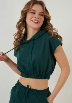 LELA Two Piece Set - Regular Fit - Shorts - Dark Green Melange 9 LELA Two Piece Set - Regular Fit - Shorts - Dark Green Melange -LELA Winkel a47a7faee0b94c9bb9b331b1d66a4280