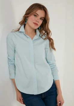 LELA Regular Fit - Overhemdblouse - Baby Blue 11 LELA Regular Fit - Overhemdblouse - Baby Blue -LELA Winkel a59dfa99df8f47fbb652c6bad8e613e6