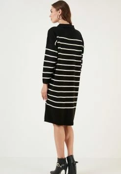 LELA Gebreide Jurk - Black/Light Stone 10 LELA Gebreide Jurk - Black/Light Stone -LELA Winkel a7413df5eb074551b6e30465163e1d77