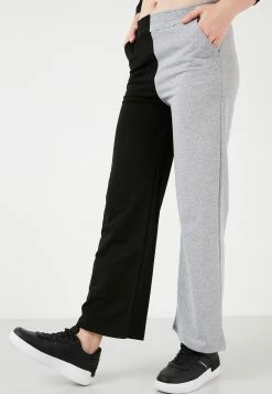 LELA Regular Fit - Trainingsbroek - Black-Grey -LELA Winkel a7aed711426b4dd3bc304009f7a9a331