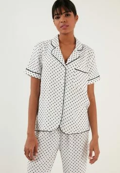 LELA Regular Fit Set - Pyjama - Ecru -LELA Winkel a8434532f42f40f4b09e1736769f0745