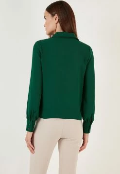 LELA Regular Fit - Blouse - Emerald Green -LELA Winkel a8a2202c49074ee6afb31171f936da2f