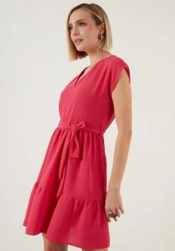 LELA Regular Fit - Jurk - Fuchsia -LELA Winkel a964200bb2c0451cb0d36204a4f2e4b3