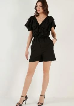 LELA Regular Fit - Jumpsuit - Black -LELA Winkel aa49cedb3b104a279fe2b50a8c6760b5