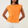 LELA Crew Neck- Top - Orange -LELA Winkel ab1a7281b19d47f297bcdff8ed951d8a