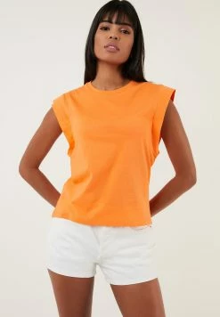 LELA Crew Neck- Top - Orange