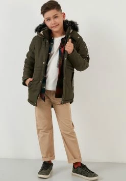 LELA Regular Fit - Winterjas - Light Khaki