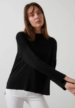 LELA Long Back- Trui - Black -LELA Winkel ac78047a53af440f88fd4ef650c40523