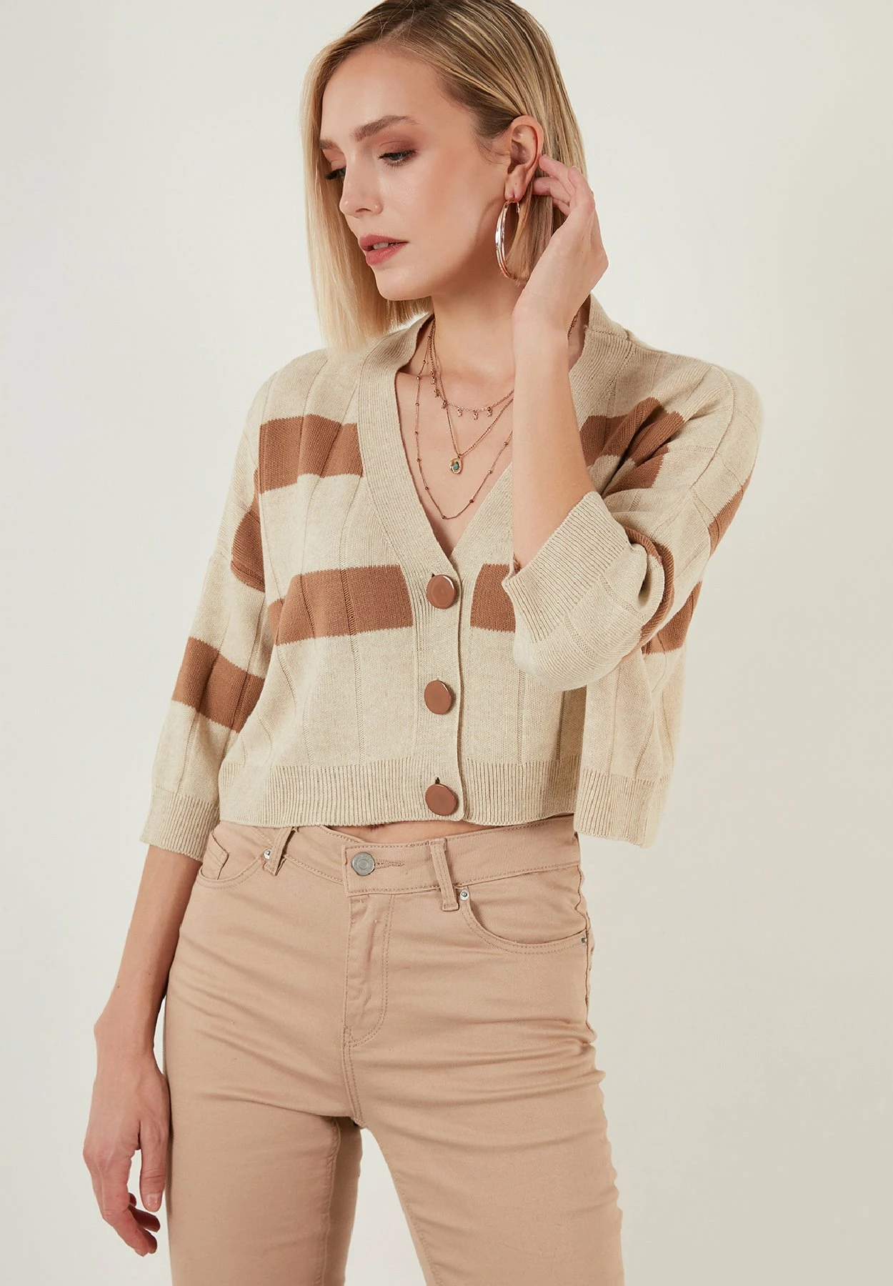 LELA Regular Fit - Vest - Cream 4 LELA Regular Fit - Vest - Cream - Afbeelding 2