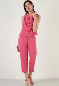 LELA Two Piece Set - Regular Fit - Broek - Fuchsia -LELA Winkel aeea11efad71478391ed2597ef0790c5