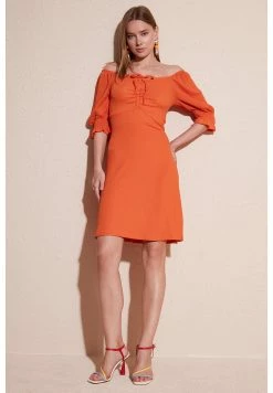 LELA Regular Fit - Jurk - Dark Orange -LELA Winkel b0b919a356bc460f93605f48437fc32d