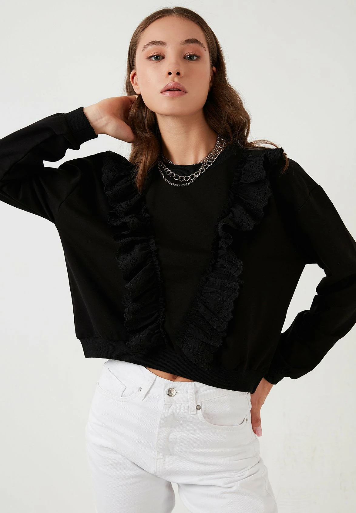 LELA Regular Fit - Sweater - Black 6 LELA Regular Fit - Sweater - Black - Afbeelding 4