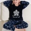 LELA Regular Fit Set - Pyjama - Dark Blue -LELA Winkel b1da27a7484d461cb5298ce9f4ecc721