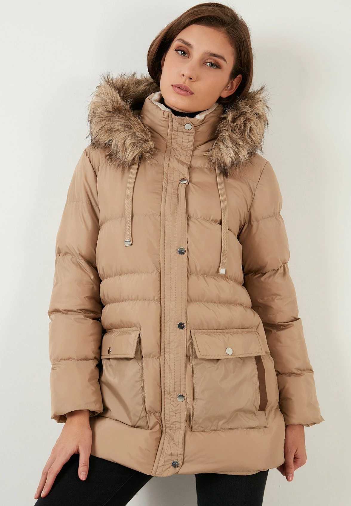 LELA Regular Fit - Winterjas - Dark Beige 3 LELA Regular Fit - Winterjas - Dark Beige