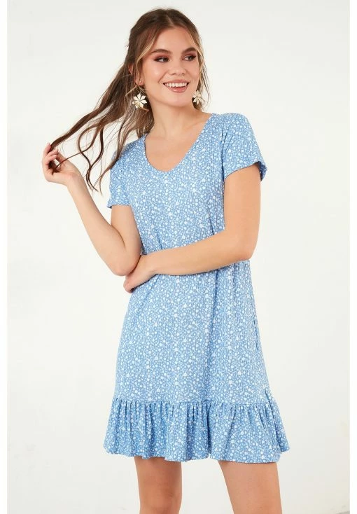 LELA Mini- Jurk - Baby Blue -LELA Winkel b2f5b9130fb844da8637a11d60ce7520