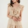 LELA Regular Fit - Jurk - Beige 2 LELA Regular Fit - Jurk - Beige -LELA Winkel b34e71945248405ebf4e598906600eb2