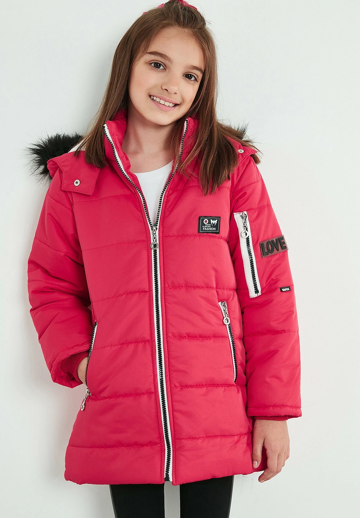 LELA Regular Fit - Winterjas - Pink 4 LELA Regular Fit - Winterjas - Pink - Afbeelding 2