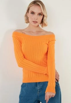 LELA Regular Fit - Trui - Orange -LELA Winkel b65388ce30f54139aecc98e4a6bde037